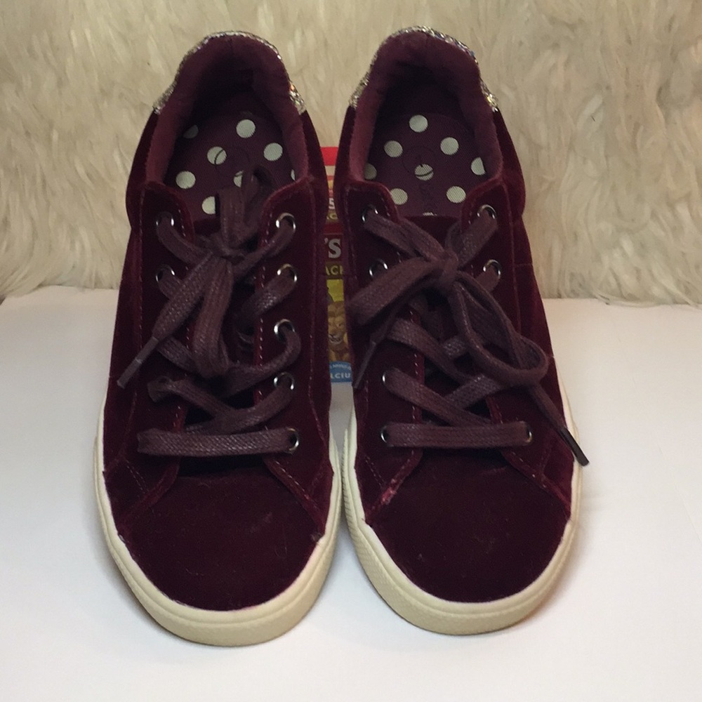 Cat & Jack Velour Casuals Glitter Heel